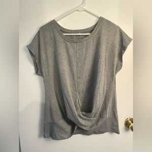 Grey Short Sleeve Blouse